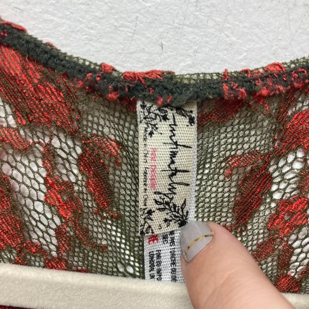 Free People Wild Roses Galloon Racerback small - Picture 4 of 7